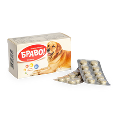 Вітаміни Браво д/собак великих порід таб. №100