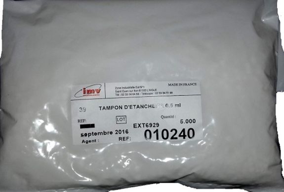 Пробка щільна для упаковки сперми на 0,50 мл №5000 /010240