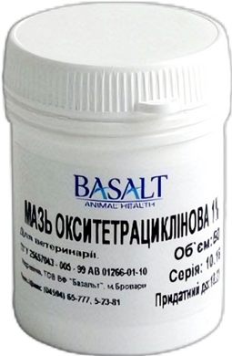 Мазь окситетрациклінова очна 1% 50г (Базальт)