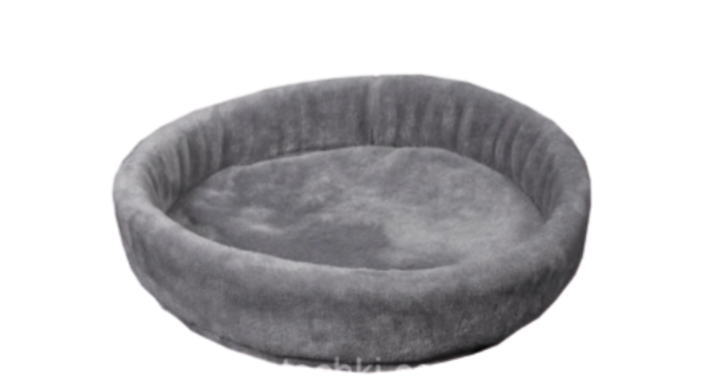 Лежак КОТиК з хутра (діаметр-43 см) сірий