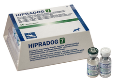 Вакцина ХІПРАДОГ-7 (проти парваров-, чума, гепатит, ларінготр-, трахеобр-, лептосп.)